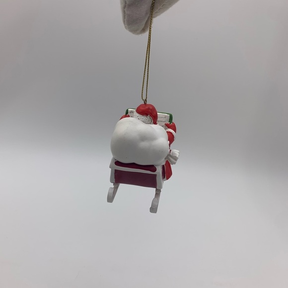 EXCLUSIVE Bas Blue Fifty Shades Of Red Reading Santa On Sleigh New Open Box VTG. - Picture 5 of 10